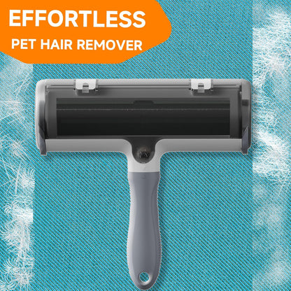 Pet Hair Remover Roller and Grooming Glove Set for Dogs & Cats