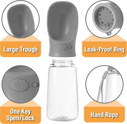 - Portable Dog Water Bottle, 19 Oz, Large