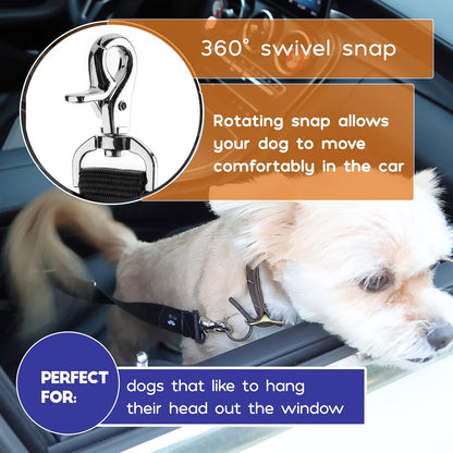 - Dog Seat Belt, 2 Pack, Adjustable Dog Seat Belt for Car