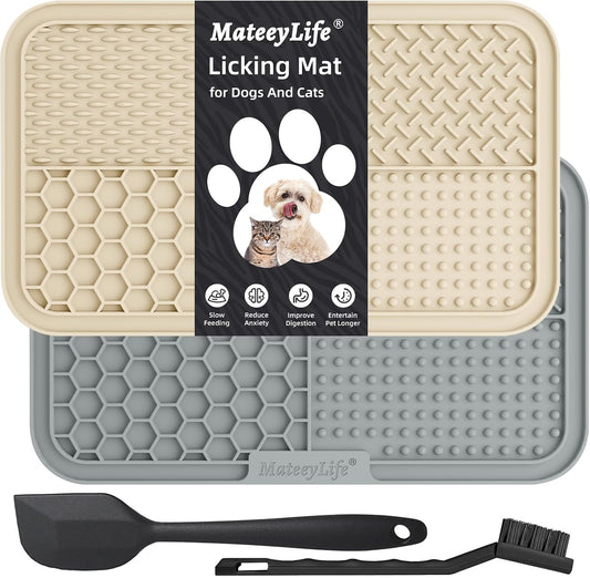 Lick Mat for Dogs & Cats, Slow Feeder Licking Pads for Boredom