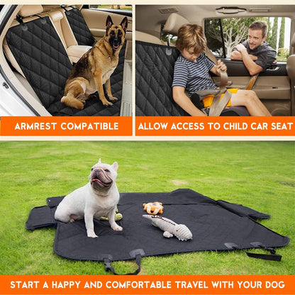 Waterproof Dog Car Seat Cover – Back Seat Protector for Cars, SUVs & Trucks