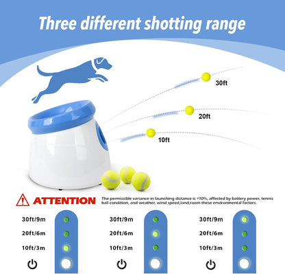 Ball launcher distance settings