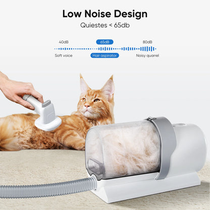 5-in-1 Pet Grooming Vacuum Kit – Clippers & Hair Vacuum for Dogs and Cats