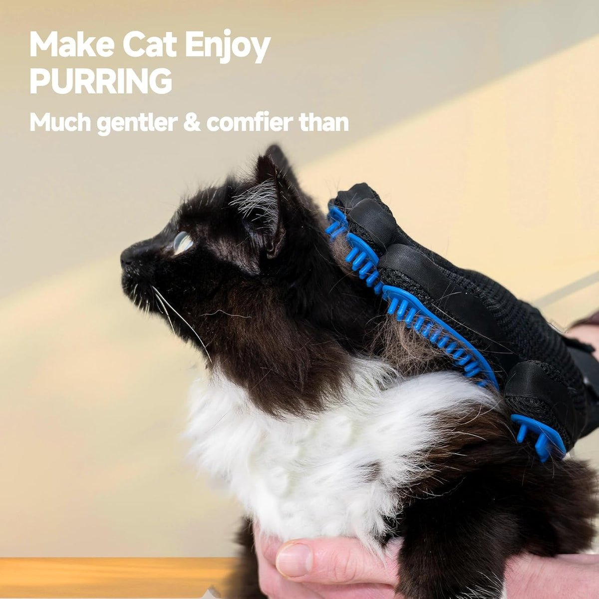 Pet Hair Remover Roller and Grooming Glove Set for Dogs & Cats